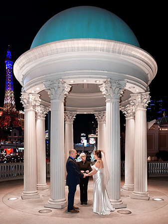 Caesars Palace Gazebo Wedding, Elopement & Vow Renewal | Las Vegas Strip