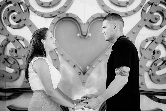 Las Vegas engagement photo shoot on the Strip by Glitter Lens Photography