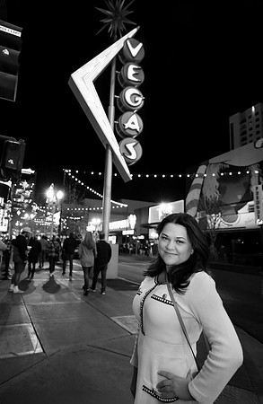 Downtown Las Vegas Bachelorette Photo Shoot | Fremont Street