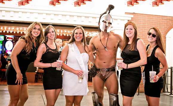 Fremont Street Chauffeured Bachelorette Photo Shoot | Downtown Las Vegas