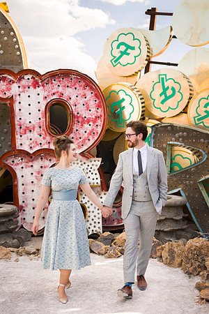 Neon Museum Wedding Photography | Las Vegas Boneyard Weddings