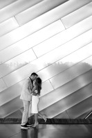 Couple photographed during a wedding photo shoot on the Las Vegas Strip