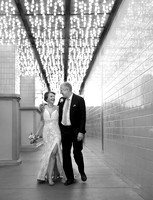 Couple photographed during a wedding photo shoot on the Las Vegas Strip