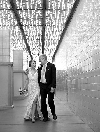Couple photographed during a wedding photo shoot on the Las Vegas Strip