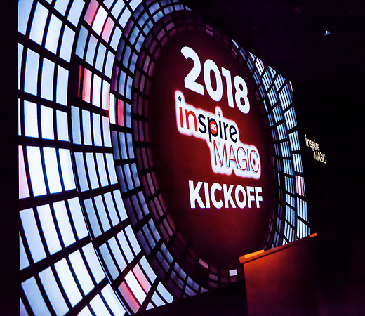 Guests photographed during a professional event in Las Vegas