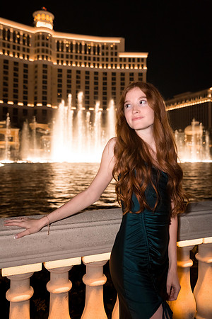 High school senior posing during a portrait photo session in Las Vegas