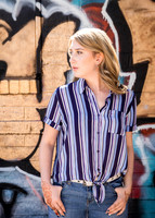 High school senior posing during a portrait photo session in Las Vegas