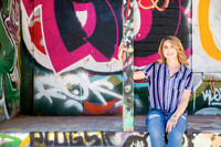 High school senior posing during a portrait photo session in Las Vegas