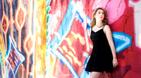 High school senior posing during a portrait photo session in Las Vegas