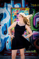 High school senior posing during a portrait photo session in Las Vegas