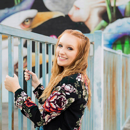 High school senior posing during a portrait photo session in Las Vegas