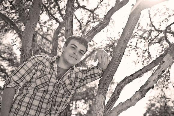 High school senior posing during a portrait photo session in Las Vegas
