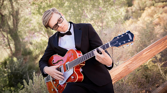 High school senior posing during a portrait photo session in Las Vegas