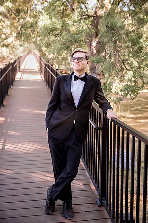 High school senior posing during a portrait photo session in Las Vegas