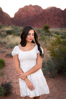 High school senior posing during a portrait photo session in Las Vegas