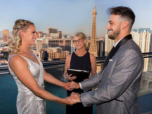 Cosmopolitan Balcony Wedding, Elopement & Vow Renewal | Las Vegas