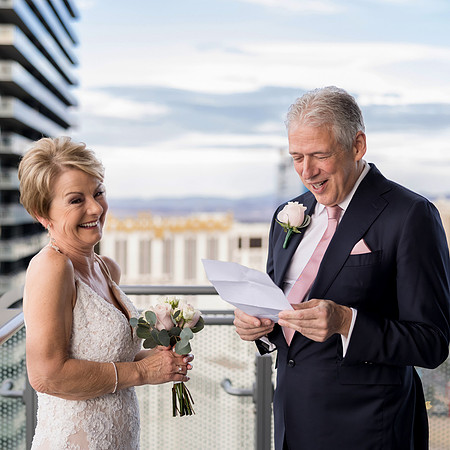 Cosmopolitan Balcony Wedding, Elopement & Vow Renewal | Las Vegas