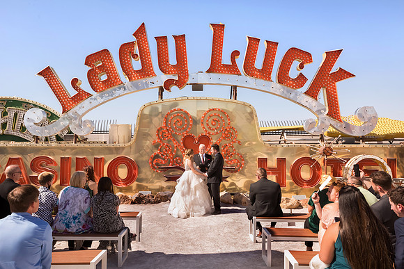 Neon Museum Wedding Photography | Las Vegas Boneyard Weddings