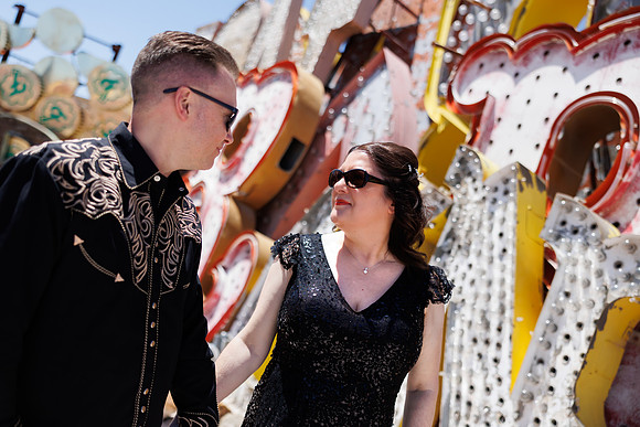 Neon Museum Wedding Photography | Las Vegas Boneyard Weddings