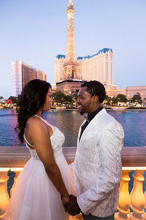 Las Vegas engagement photo shoot on the Strip by Glitter Lens Photography