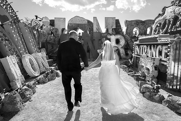 Neon Museum Wedding Photography | Las Vegas Boneyard Weddings