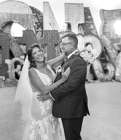Neon Museum Wedding Photography | Las Vegas Boneyard Weddings