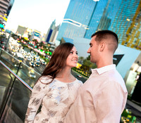 Las Vegas engagement photo shoot on the Strip by Glitter Lens Photography