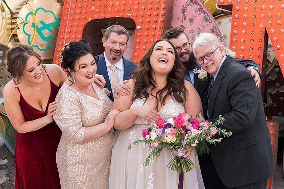 Neon Museum Wedding Photography | Las Vegas Boneyard Weddings