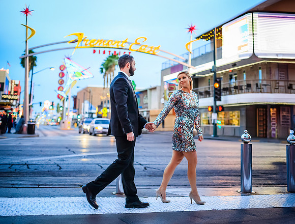 Downtown Las Vegas & Fremont Street Walking Photo Shoot
