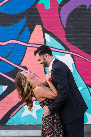 Las Vegas engagement photo shoot on the Strip by Glitter Lens Photography