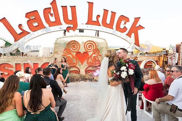 Neon Museum Wedding Photography | Las Vegas Boneyard Weddings