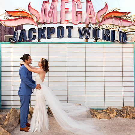 Neon Museum Wedding Photography | Las Vegas Boneyard Weddings