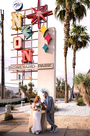 Neon Museum Wedding Photography | Las Vegas Boneyard Weddings