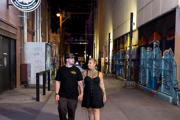 Las Vegas engagement photo shoot on the Strip by Glitter Lens Photography