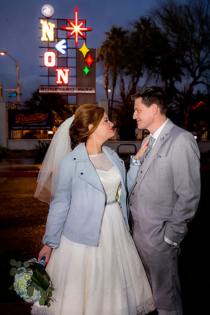 Neon Museum Wedding Photography | Las Vegas Boneyard Weddings