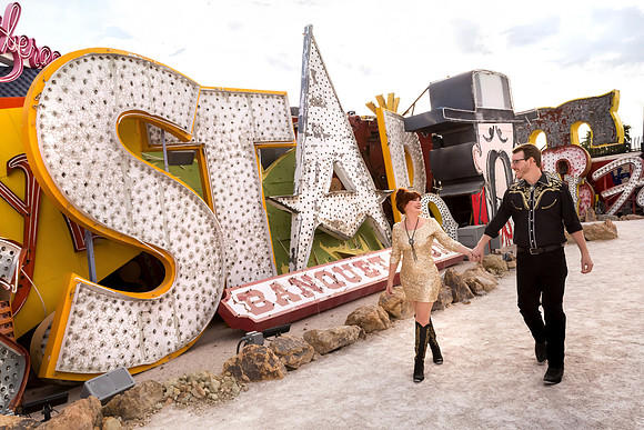Neon Museum Wedding Photography | Las Vegas Boneyard Weddings