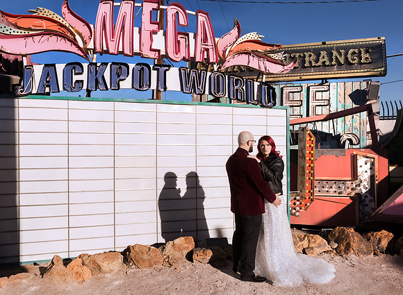 Neon Museum Wedding Photography | Las Vegas Boneyard Weddings