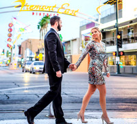 Las Vegas engagement photo shoot on the Strip by Glitter Lens Photography