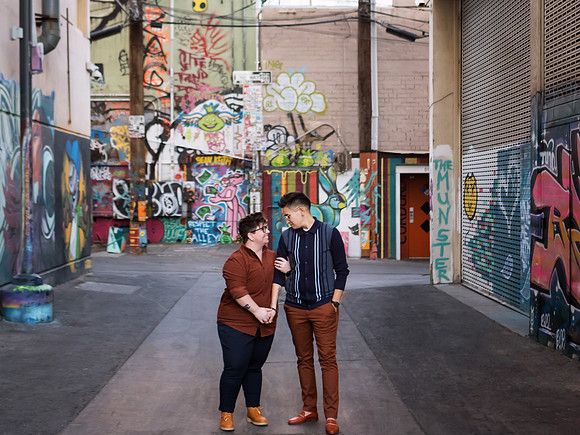 Las Vegas engagement photo shoot on the Strip by Glitter Lens Photography