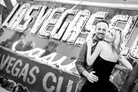 Las Vegas engagement photo shoot on the Strip by Glitter Lens Photography