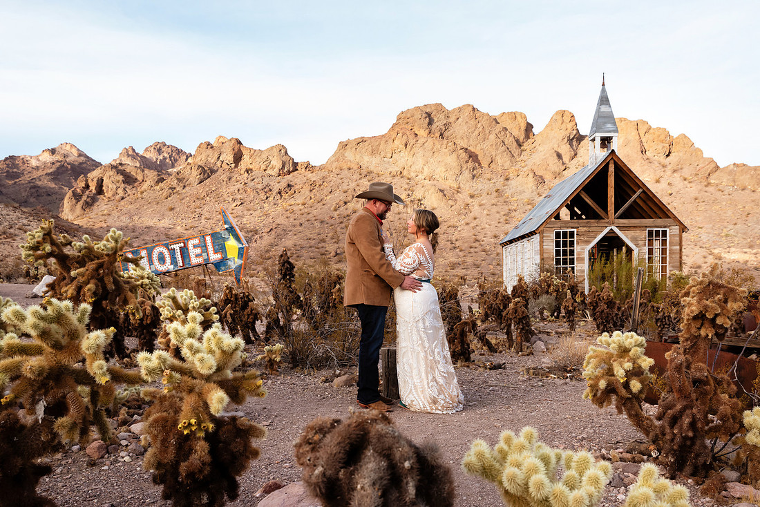 Nelson Ghost Town Open Air Chapel Wedding & Elopement | Nevada