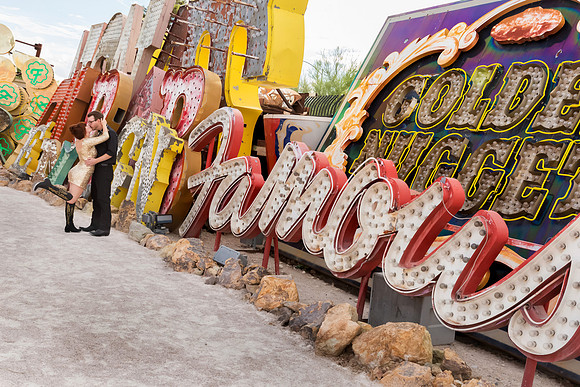 Neon Museum Wedding Photography | Las Vegas Boneyard Weddings