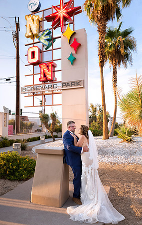 Neon Museum Wedding Photography | Las Vegas Boneyard Weddings