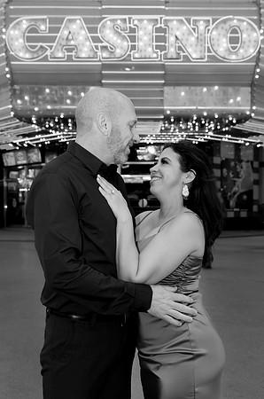 Las Vegas engagement photo shoot on the Strip by Glitter Lens Photography