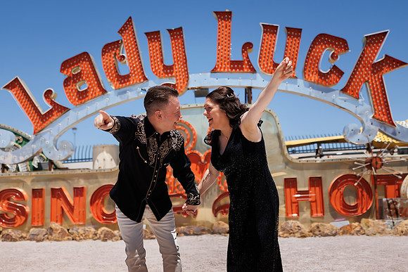 Neon Museum Wedding Photography | Las Vegas Boneyard Weddings