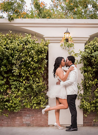 Las Vegas engagement photo shoot on the Strip by Glitter Lens Photography