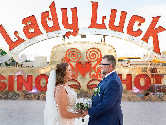 Neon Museum Wedding Photography | Las Vegas Boneyard Weddings