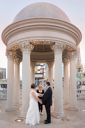 Caesars Palace Gazebo Wedding, Elopement & Vow Renewal | Las Vegas Strip