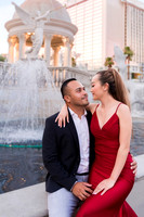 Las Vegas engagement photo shoot on the Strip by Glitter Lens Photography