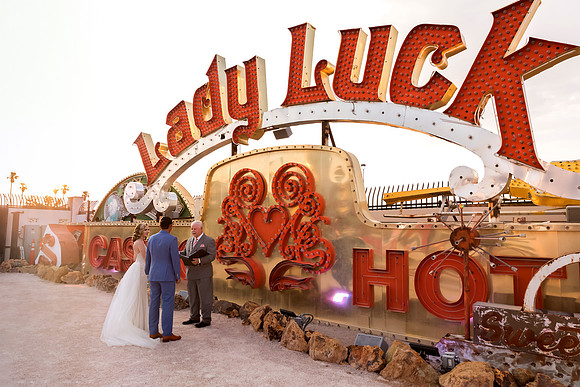 Neon Museum Wedding Photography | Las Vegas Boneyard Weddings